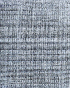 5x8 Silver and Black Modern Contemporary Hand Loom Viscose Area Rug