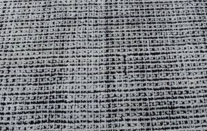 Modern Contemporary Black and White Hand Loom Wool 5x8 Area Rug