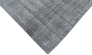 Modern Contemporary Black and White Hand Loom Wool 5x8 Area Rug