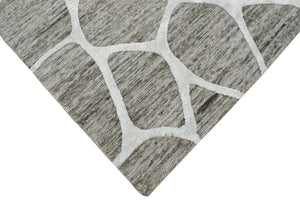 Modern Contemporary Brown Hand Tufted Wool 5x8 Area Rug