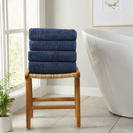 6 piece set cotton bath towels - kasper collection - Tuesday Morning - Bath Towels