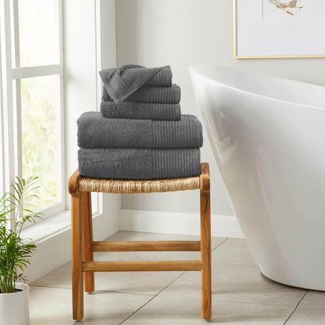 6 piece set cotton bath towels - kasper collection - Tuesday Morning - Bath Towels