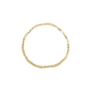 10K Yellow Gold 1/2 Cttw Diamond X-Link 7" Bracelet (I-J Color, I1-I2 Clarity)
