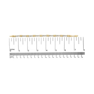 10K Yellow Gold 1/2 Cttw Diamond X-Link 7" Bracelet (I-J Color, I1-I2 Clarity)