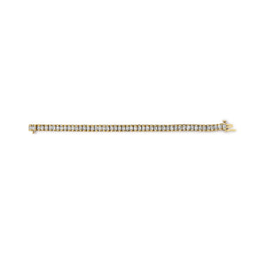 14K Yellow Gold 3.0 Cttw Princess Cut Quad Invisible Set Tennis Bracelet (H-I Color, SI1-SI2 Clarity) - 7â€
