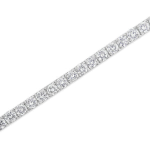 IGI Certified 5.0 Cttw Cut Diamond 14K White Gold Classic 7â€ Tennis Bracelet (H-I Color, I1-I2 Clarity)