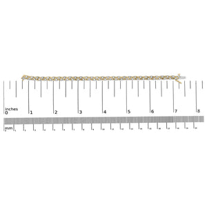 14K Yellow Gold Round-Cut Diamond Bracelet (4.00 cttw, H-I Color, I1-I2 Clarity)