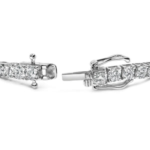 14K Gold Lab-Grown Round Diamond Four-Prong Tennis Bracelet