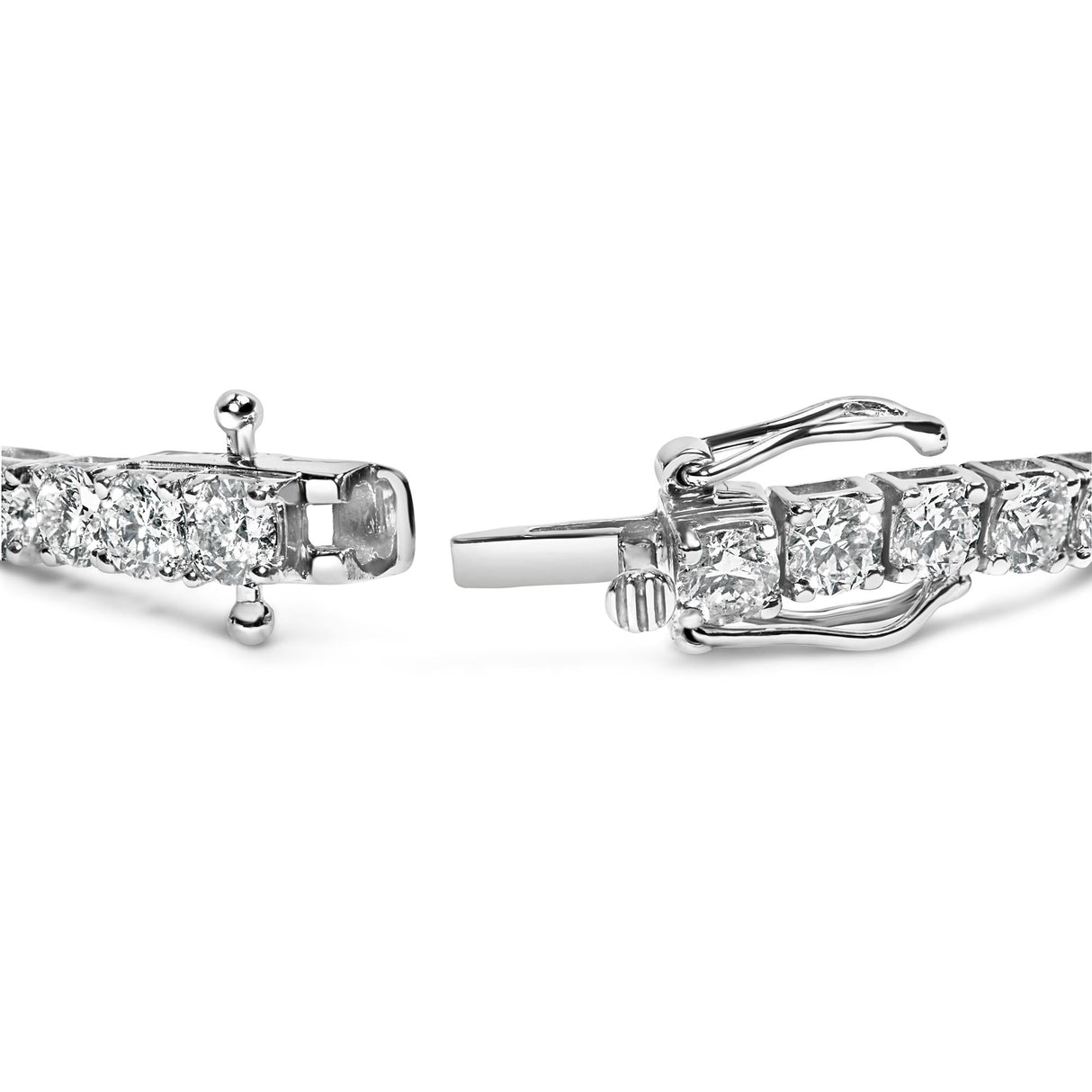 14K Gold Lab-Grown Round Diamond Four-Prong Tennis Bracelet