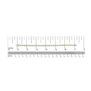 14K White Gold 5.0 Cttw Alternating White and Yellow Lab Grown Diamond Tennis Tennis Bracelet (Yellow/F-G Color, VS2-SI1 Clarity - 7"