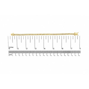 14K Gold Lab-Grown Round Diamond Four-Prong Tennis Bracelet