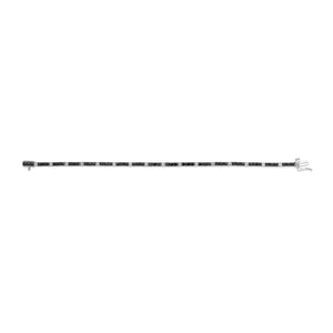 .925 Sterling Silver Black and White Diamond Tennis Bracelet (I-J Color, I2-I3 Clarity) - 7.25" Inches
