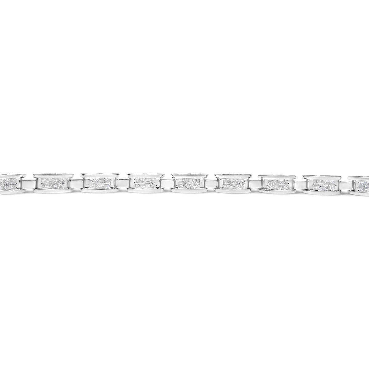 14K Gold Lab-Grown Round Diamond Four-Prong Tennis Bracelet