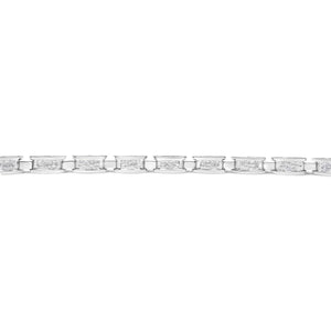 14K Gold Lab-Grown Round Diamond Four-Prong Tennis Bracelet
