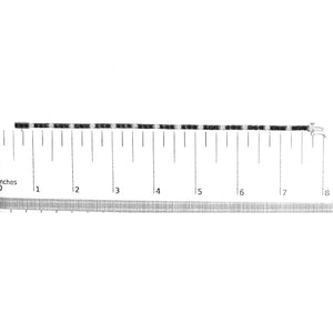 .925 Sterling Silver Black and White Diamond Tennis Bracelet (I-J Color, I2-I3 Clarity) - 7.25" Inches