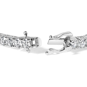 14K Gold Lab-Grown Round Diamond Four-Prong Tennis Bracelet