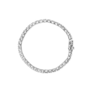 14K Gold Lab-Grown Round Diamond Four-Prong Tennis Bracelet