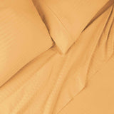 650 Thread Count Egyptian Cotton Sateen Stripe Bed Sheet Set - Egyptian Cotton Sheet Set by Superior Brand