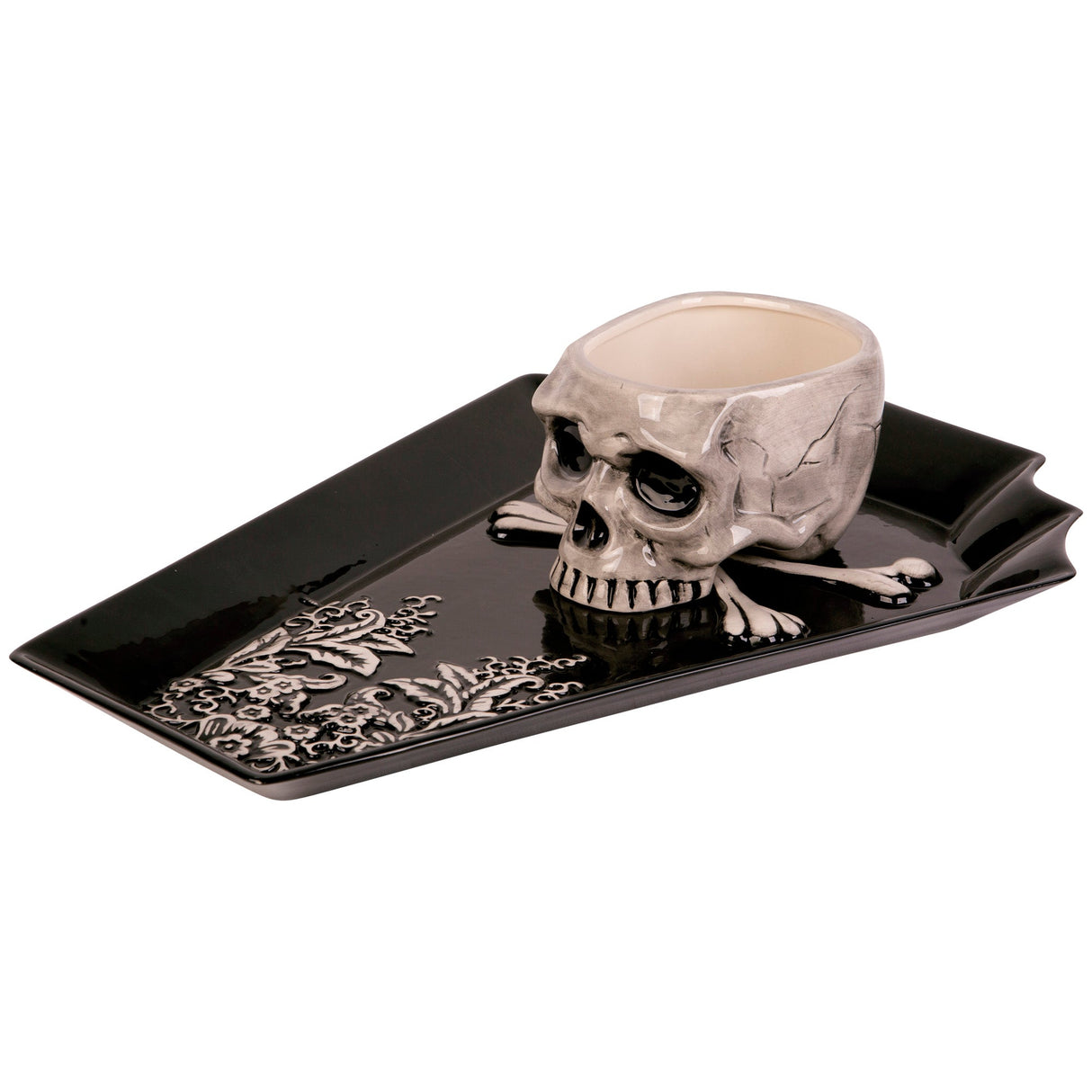 17.4"L Black Coffin Chip N Dip