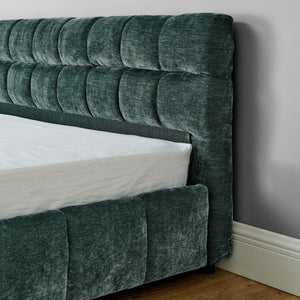 Modern Platform Bed Frame With Thick Fabric