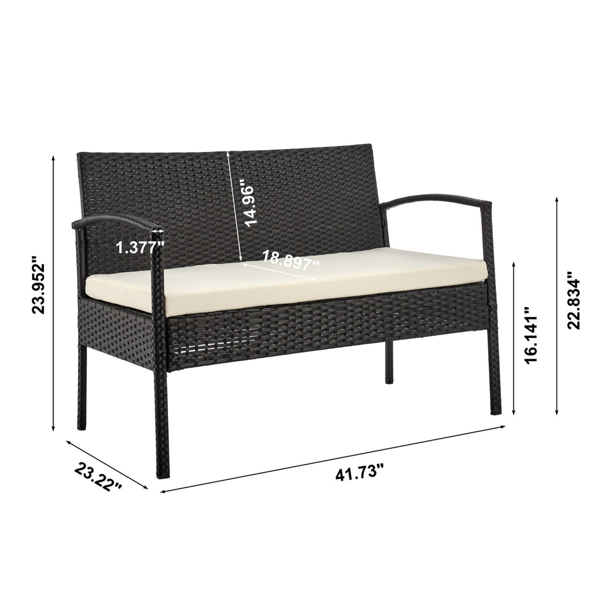 Noli - 4 Piece Outdoor Conversation Set