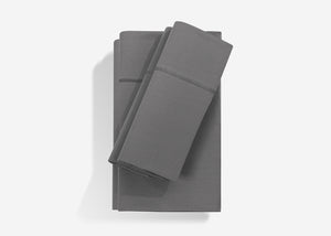 Moisture-Wicking Polyester Sheet Set with Powerband - Grey