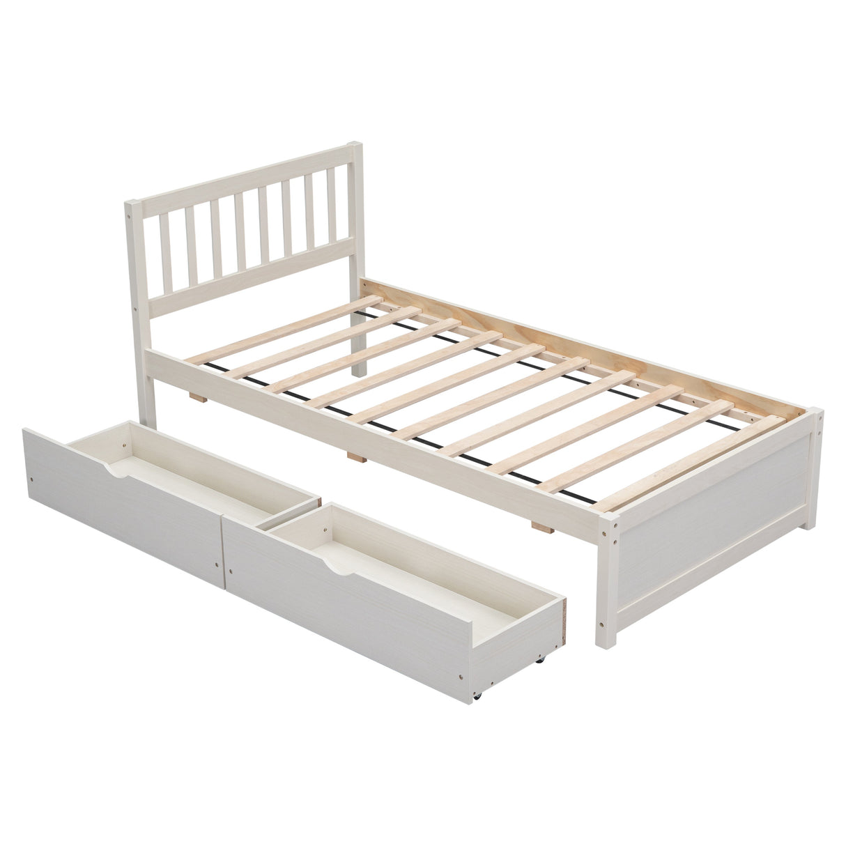 The Modern Storage Twin Bed Frame – Streamlined Design Meets Practical Elegance