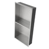 Modern Stainless Steel Shower Niche Double Shelf For Bathroom