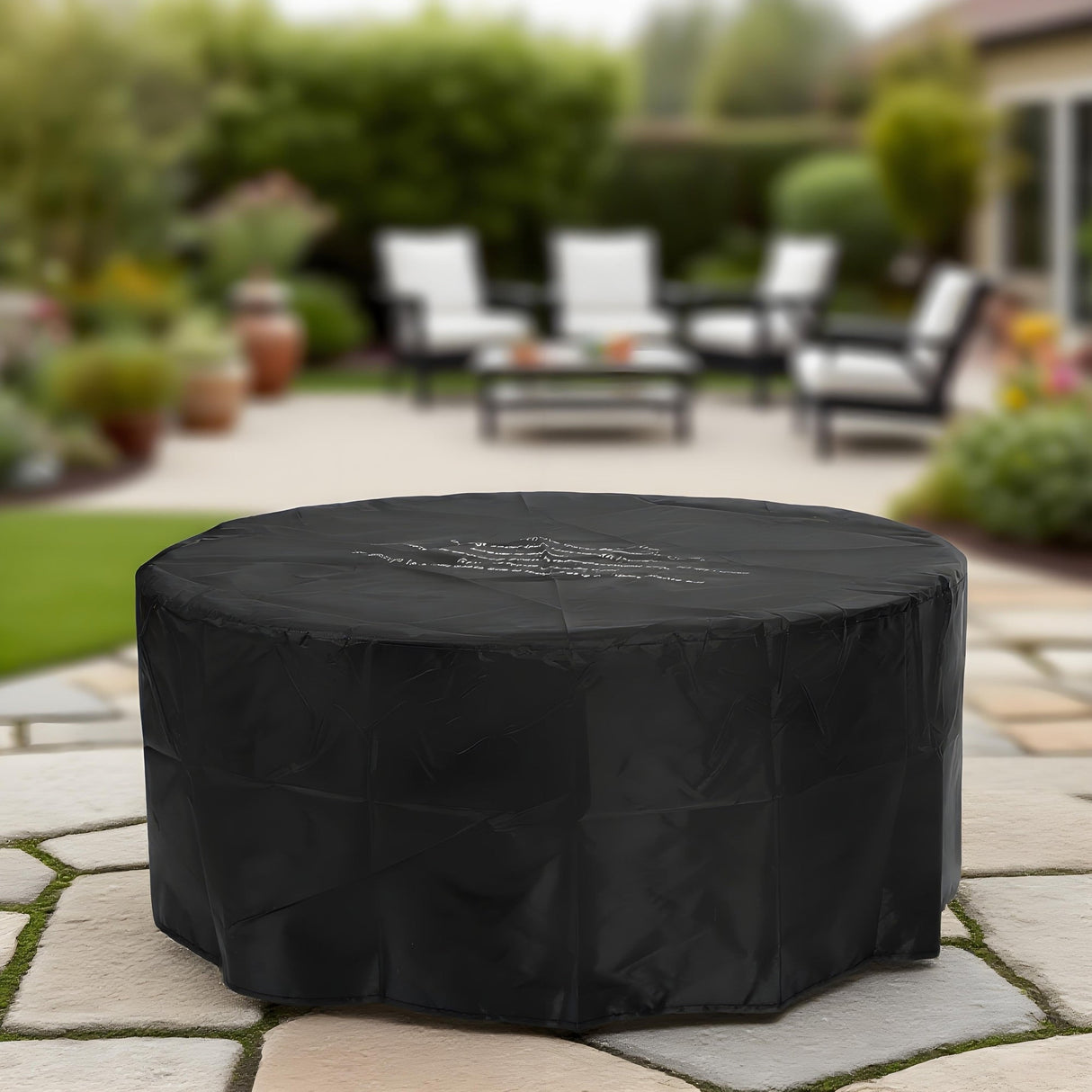 34-Inch Round Propane Fire Pit Table