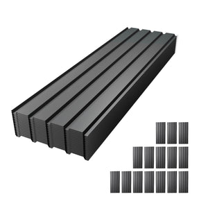 Heavy Duty Metal Roof Panels – 61IN Length, 15PCS Set