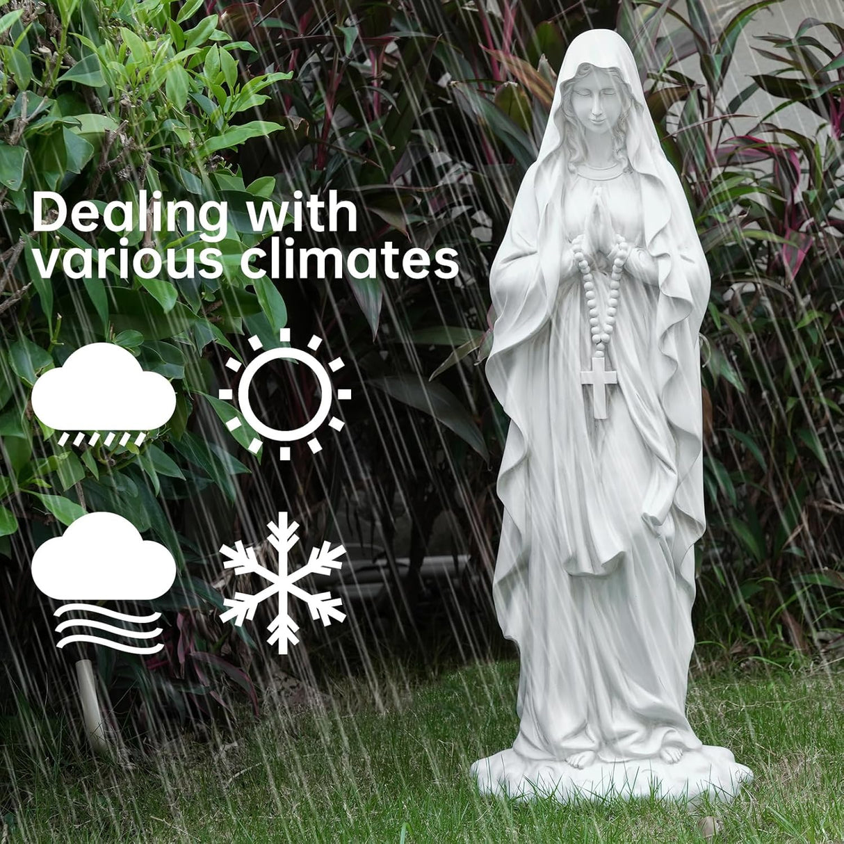 31.5" Large Madonna Prayer Statue