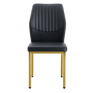Luxury Simple Chair With Metal Leg