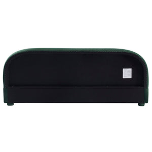 Upholstered Simple Modern Bedroom Bed With Curved Headboard