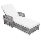 GO Outdoor Long Reclining Chaise with Cushions