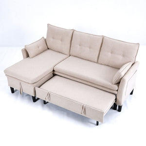 L-Shaped Reversible Chaise Sectional Sofa With Storage