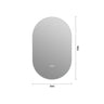 Smart Wall Mounted LED Touch Screen Mirror With Anti-Fog Function And Adjustable Lighting
