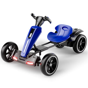 Electric Kids Pedal Go Kart With Adjustable Seat, Foldable Design
