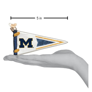 Michigan Pennant Christmas Ornament