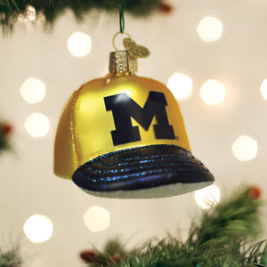 Michigan-Baseball-Cap-Ornament-Christmas-Ornaments