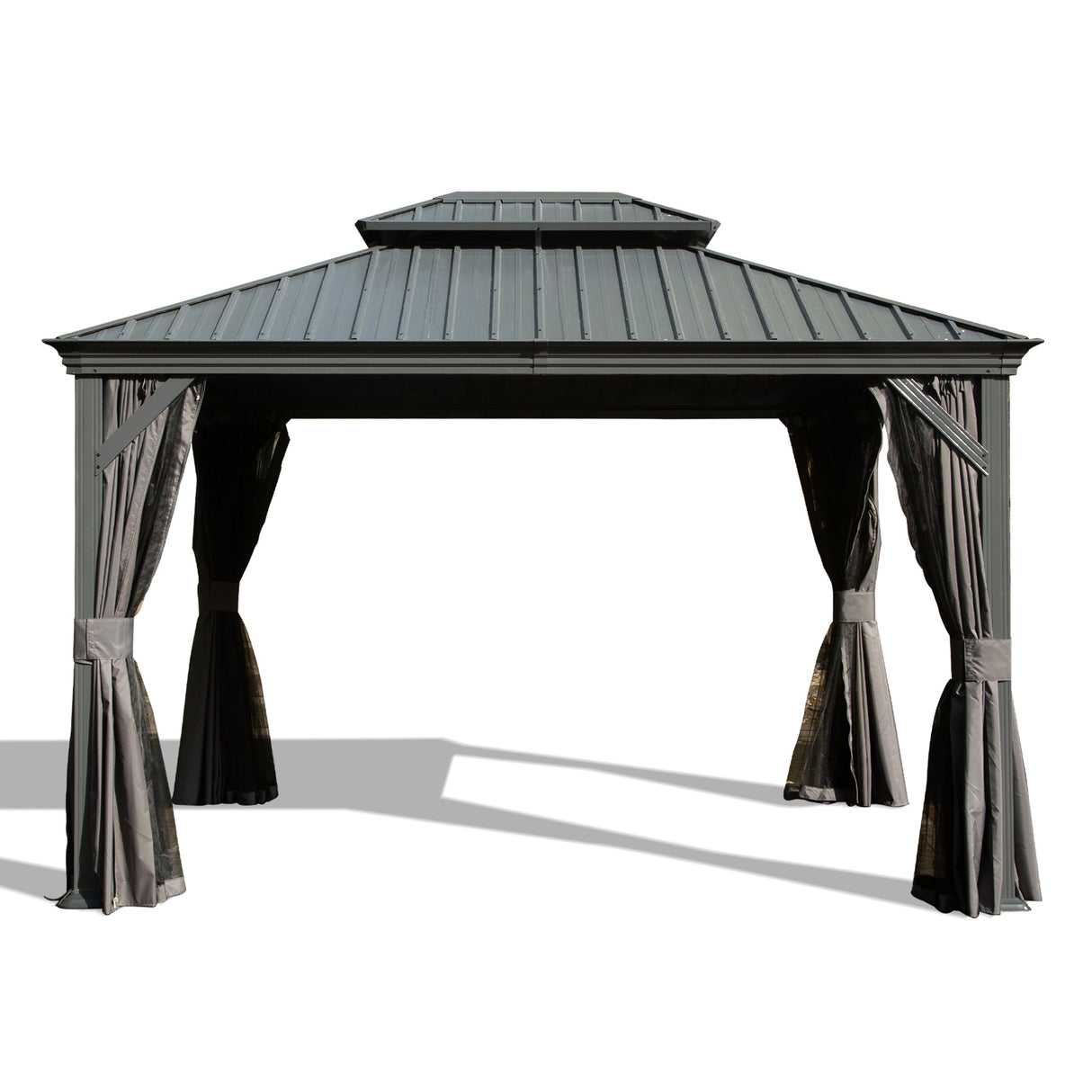 12' X 14' Hardtop Gazebo With Drainage System