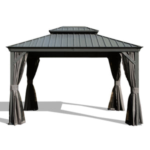 12' X 14' Hardtop Gazebo With Drainage System