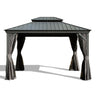 12' X 14' Hardtop Gazebo With Drainage System