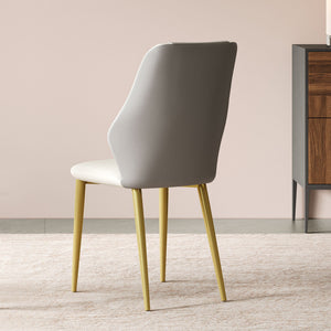 Dining Chairs (Set of 2) - Beige / Gray