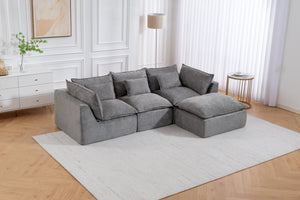 102.3" Width Cloud Couch Oversized Modular Sectional Sofa