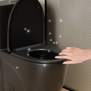 1 Piece Toilet With Tornado Flush, Dual Flush, And ADA Height Comfort Chair