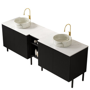 Turio 72" Freestanding Double Bathroom Vanity with Sinks