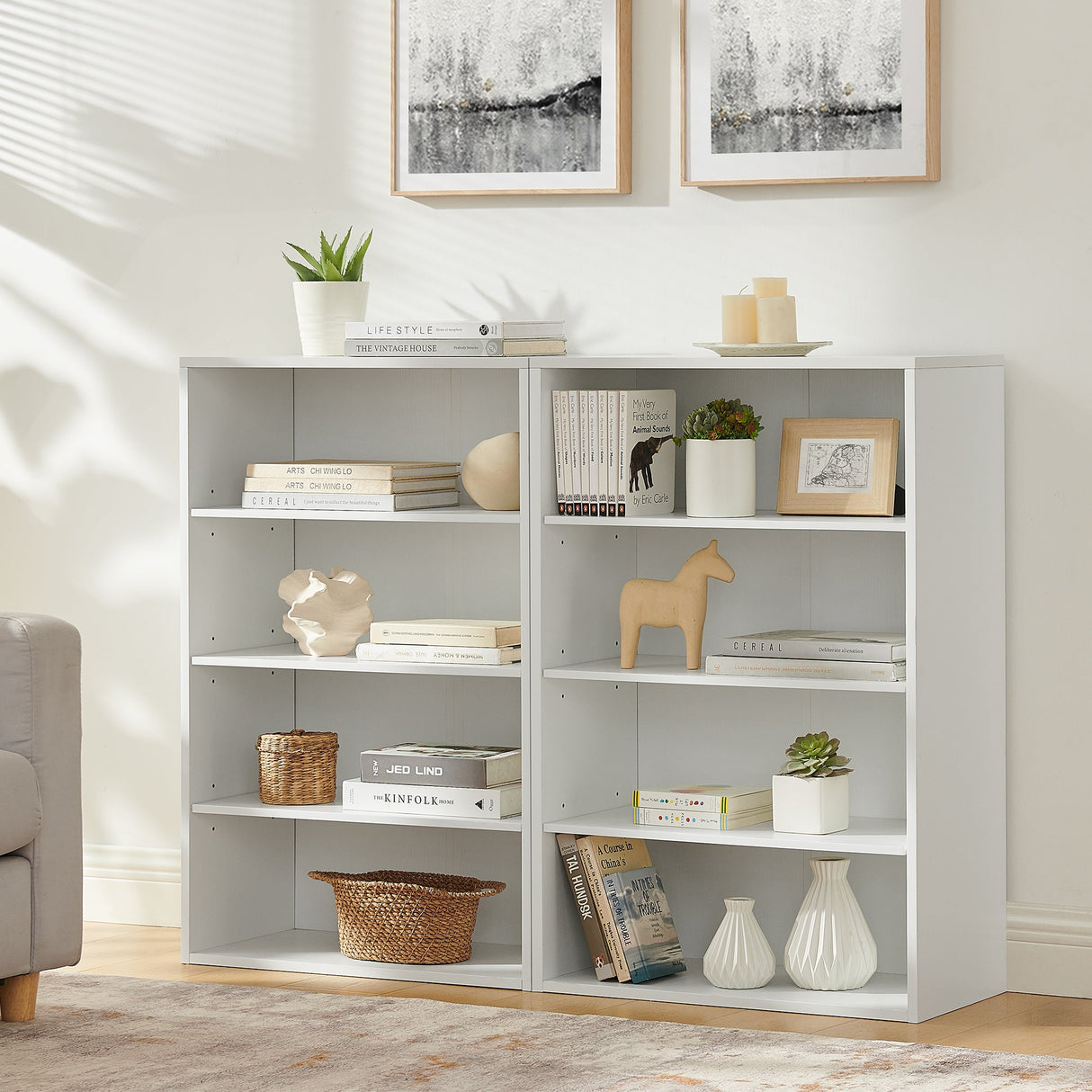CD DVD Storage Cabinet with Adjustable Shelves