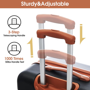 Hardshell Luggage Sets 2 Pieces with Spinner Suitcase and TSA Lock