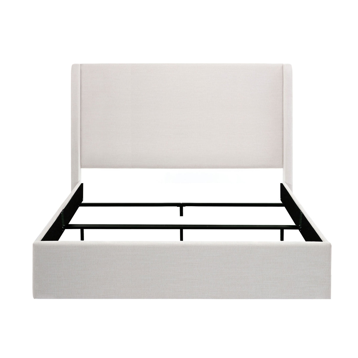 Caron Upholstered Wingback Bed with 52.3" High Headboard, King Size