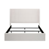 Caron Upholstered Wingback Bed with 52.3" High Headboard, King Size